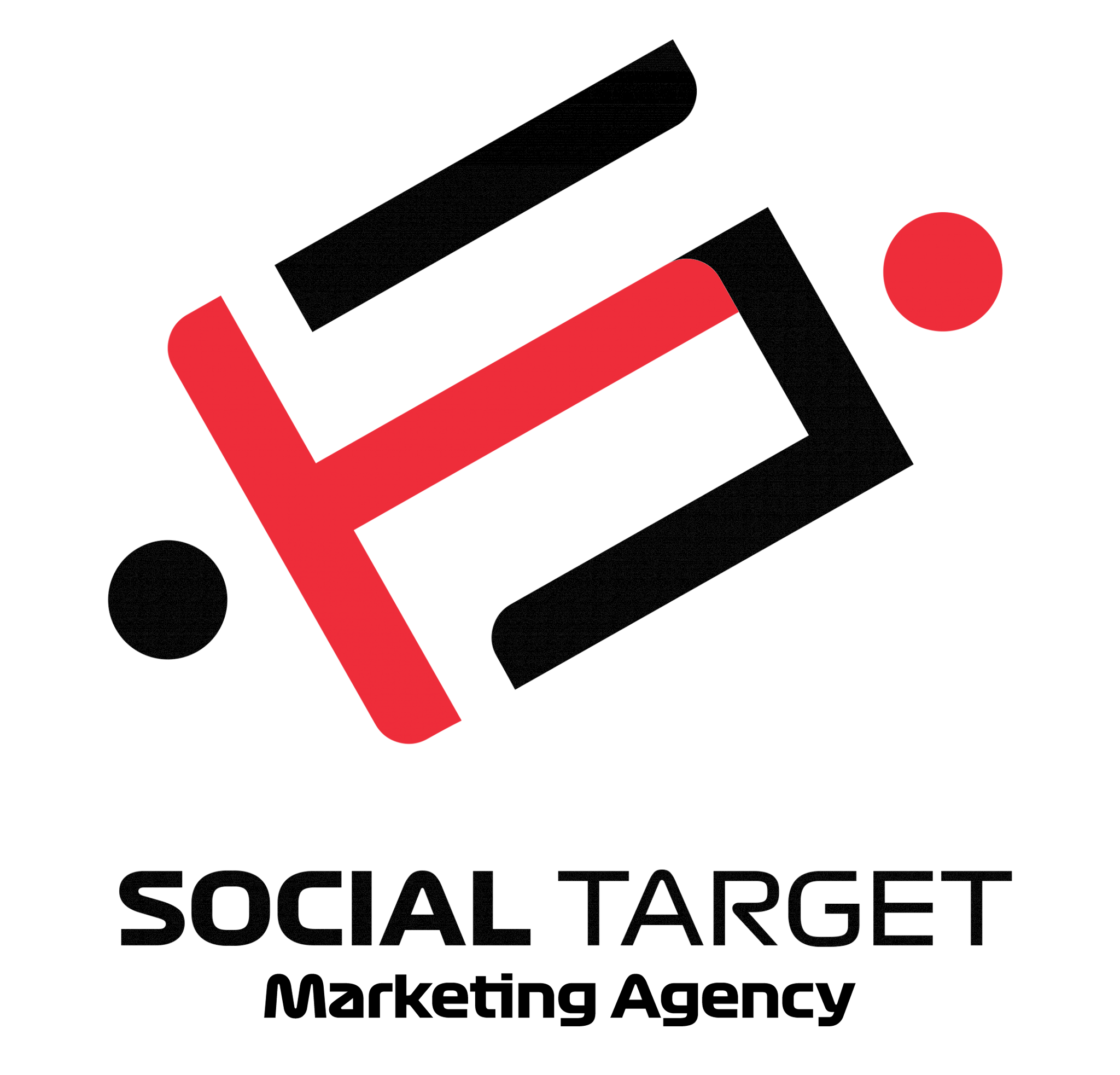 SocialTarget-LOGO-BIALE-MARKETING AGENCY czarne